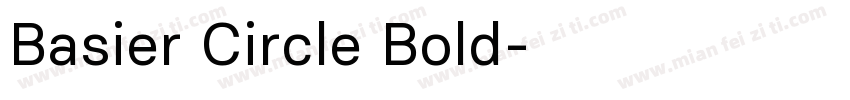 Basier Circle Bold字体转换